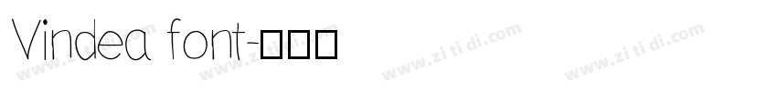 Vindea font字体转换